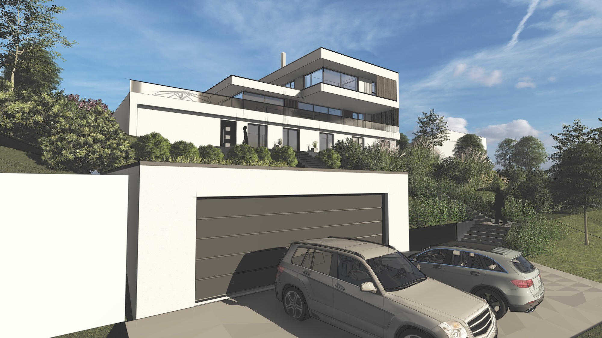 Neubau modernes Flachdachhaus in lk_donau-ries
